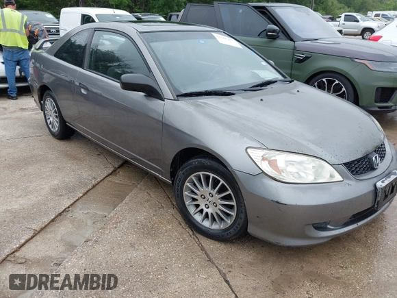 2005 Honda Civic Cpe EX with VIN 1HGEM22915L035932, listed as a IAAI auction lot 42165371 with 279,135 mi miles. Bid and sale history available at carsss.com. Image 1.