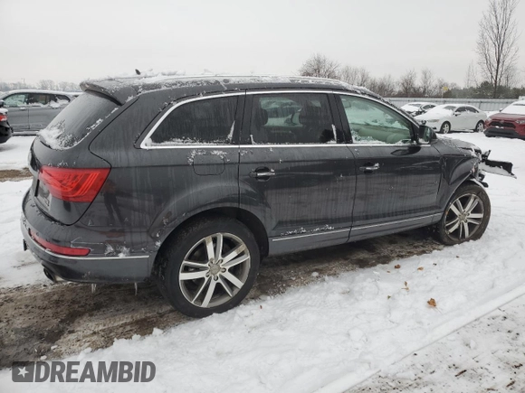 2014 Audi Q7 3.0L with VIN WA1CGCFE6ED017070, listed as a Copart auction lot 86173654 with 199,811 mi miles and Salvage Title. Bid and sale history available at carsss.com. Image 3.