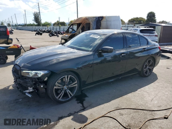 2023 BMW 3 Series 330i with VIN 3MW69FF05P8D21152, listed as a Copart auction lot 48803345 with 21,146 mi miles and Salvage title. Bid and sale history available at DreamBid. Image 1.
