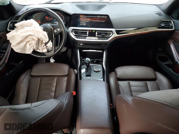 2019 BMW 3 Series 330i xDrive with VIN WBA5R7C59KAJ81119, listed as a Copart auction lot 46088685 with 54,045 mi miles and Salvage Title. Bid and sale history available at carsss.com. Image 8.