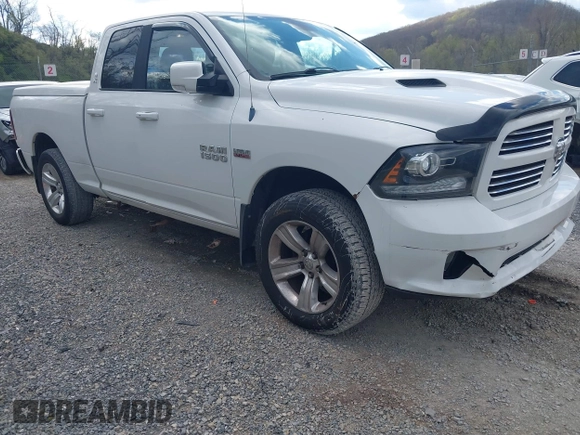 2013 Ram 1500 Sport with VIN 1C6RR7HT9DS601140, listed as a IAAI auction lot 42038448 with 175,933 mi miles and . Bid and sale history available at DreamBid. Image 1.
