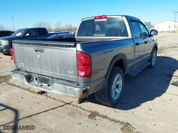 2007 Dodge Ram 1500 SLT with VIN 1D7HA18PX7S163489, listed as a IAAI auction lot 41427853 with NaN miles. Bid and sale history available at carsss.com. Image 4.