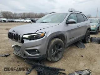 2021 Jeep Cherokee Altitude with VIN 1C4PJMLBXMD238453, listed as a Copart auction lot 46807605 with 66,672 mi miles and Salvage Title. Bid and sale history available at carsss.com. Image 1.
