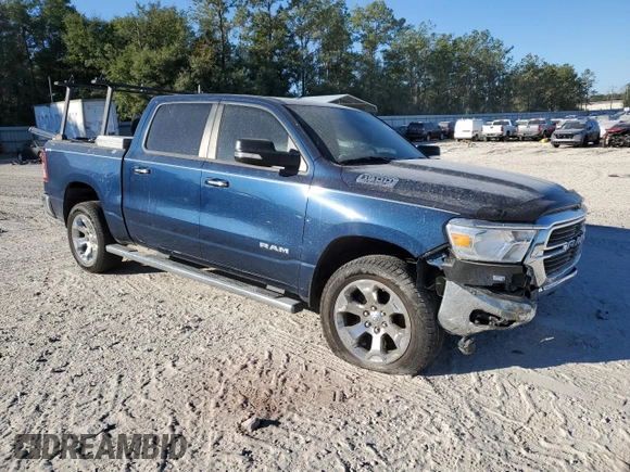 2019 Ram 1500 Big Horn z VIN 1C6RREFT1KN770958, wystawiony jako Copart lot #74503413 z przebiegiem 37 372 mil mil oraz Szkoda całkowita • Salvage title. Historia ofert i sprzedaży dostępna na DreamBid. Obrazek 4.