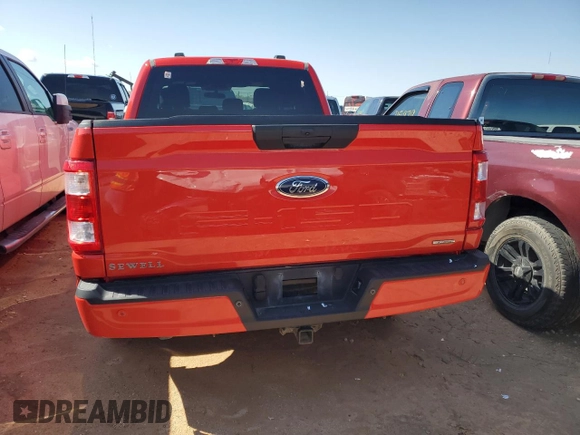 2022 Ford F-150 XL with VIN 1FTEX1CP1NKF06416, listed as a Copart auction lot 86131254 with Not provided miles and Salvage title. Bid and sale history available at DreamBid. Image 6.