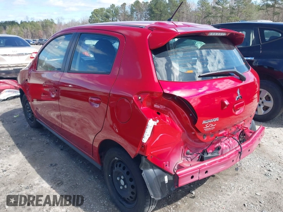 2024 Mitsubishi Mirage ES z VIN ML32AUHJ1RH004120, wystawiony jako IAAI lot #41741975 z przebiegiem 21 916 mil mil oraz . Historia ofert i sprzedaży dostępna na DreamBid. Obrazek 3.