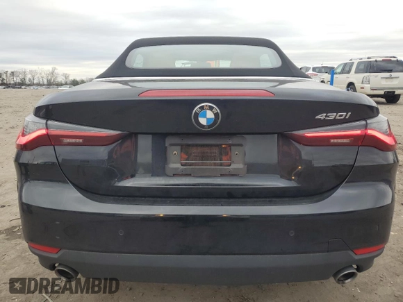2021 BMW 4 Series 430i with VIN WBA23AT04MCG07881, listed as a Copart auction lot 85674914 with 20,812 mi miles and Salvage title. Bid and sale history available at DreamBid. Image 6.