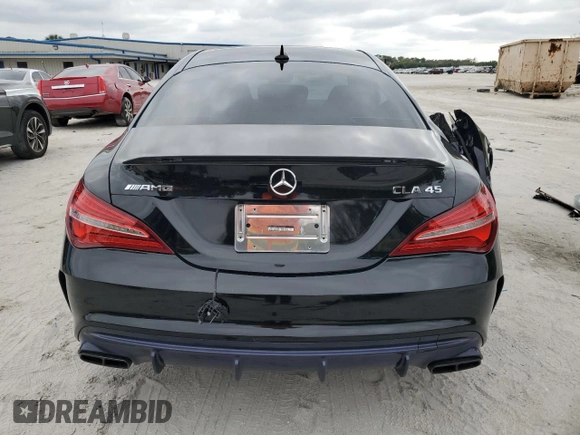 2017 Mercedes-Benz CLA 45 AMG with VIN WDDSJ5CB2HN424882, listed as a Copart auction lot 46393955 with 49,468 mi miles and Salvage Title. Bid and sale history available at DreamBid. Image 6.