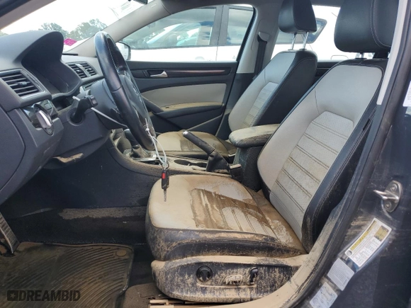 2015 Volkswagen Passat 1.8T Sport with VIN 1VWBT7A32FC052106, listed as a Copart auction lot 73689334 with 59,167 mi miles and Non Repairable. Bid and sale history available at carsss.com. Image 7.