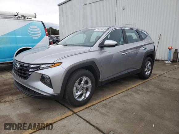 2024 Hyundai Tucson SE with VIN 5NMJA3DE0RH402042, listed as a Copart auction lot 43567915 with 7,713 mi miles and Salvage Title. Bid and sale history available at DreamBid. Image 1.