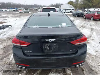 2015 Hyundai Genesis 3.8L with VIN KMHGN4JE9FU099240, listed as a IAAI auction lot 41560635 with 128,345 mi miles. Bid and sale history available at carsss.com. Image 16.