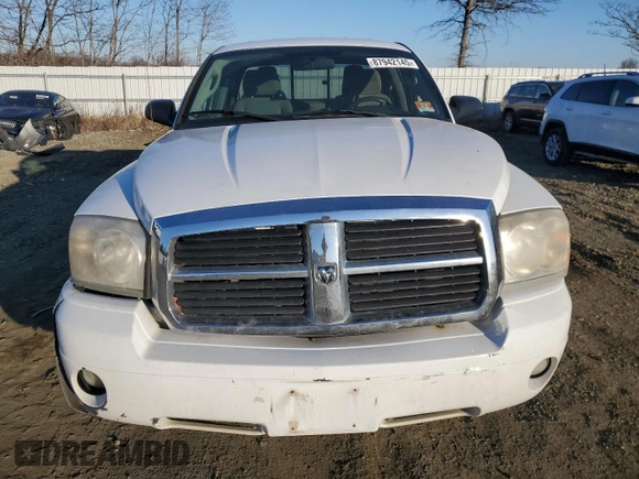 2006 Dodge Dakota SLT with VIN 1D7HW42KX6S716639, listed as a Copart auction lot 87942145 with Not Provided miles and Salvage Title. Bid and sale history available at carsss.com. Image 5.