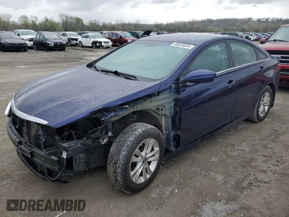 2012 Hyundai Sonata GLS with VIN 5NPEB4AC0CH501171, listed as a Copart auction lot 49035834 with 61,249 mi miles and Salvage Title. Bid and sale history available at carsss.com. Image 1.