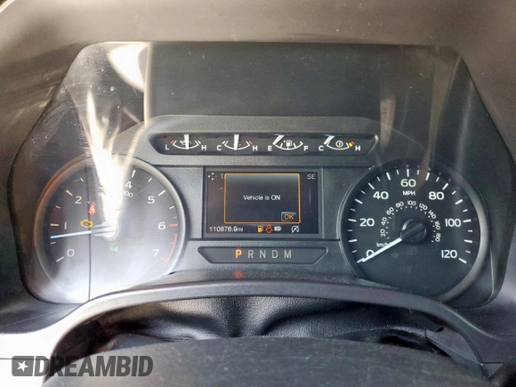 2020 Ford F-150 XL with VIN 1FTEW1CP2LKE78545, listed as a Copart auction lot 59577415 with 110,876 mi miles and Salvage title. Bid and sale history available at DreamBid. Image 9.