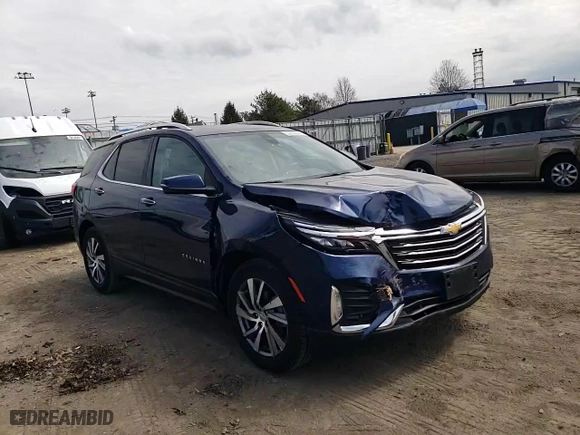 2022 Chevrolet Equinox Premier with VIN 3GNAXNEV6NS119874, listed as a Copart auction lot 50958585 with 19,696 mi miles and Salvage Title. Bid and sale history available at carsss.com. Image 12.