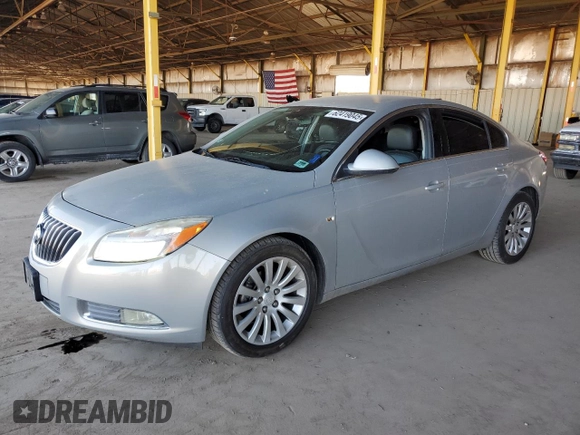 2011 Buick Regal CXL RL1 with VIN W04GN5ECXB1012499, listed as a Copart auction lot 62419045 with 166,534 mi miles and Clean title. Bid and sale history available at DreamBid. Image 1.