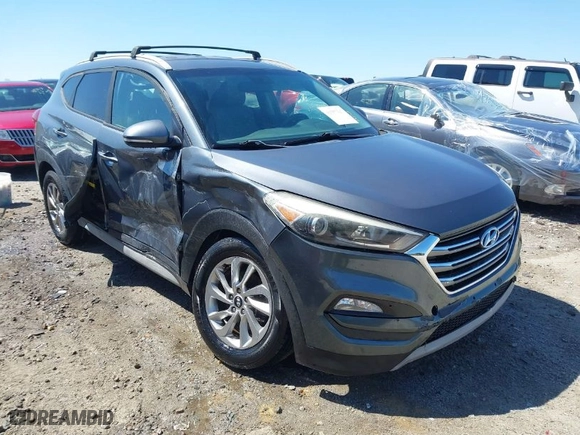 2017 Hyundai Tucson Value with VIN KM8J33A23HU405296, listed as a IAAI auction lot 41887237 with 114,027 mi miles. Bid and sale history available at carsss.com. Image 1.