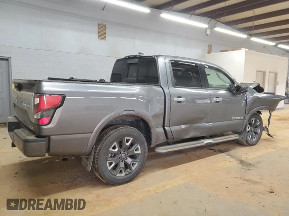 2024 Nissan Titan Pro-4X with VIN 1N6AA1ED5RN111708, listed as a Copart auction lot 42356375 with 31,487 mi miles and Salvage title. Bid and sale history available at DreamBid. Image 3.