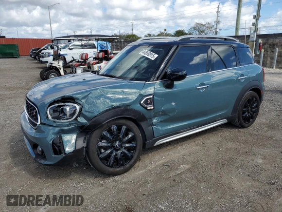 2024 MINI Countryman Cooper S with VIN WMZ53BR05R3S17034, listed as a Copart auction lot 44859915 with 20,298 mi miles and Salvage Title. Bid and sale history available at carsss.com. Image 1.
