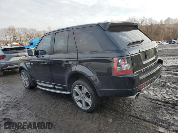 2011 Land Rover Range Rover Sport SC with VIN SALSP2E42BA292607, listed as a Copart auction lot 43800985 with 155,507 mi miles and Salvage Title. Bid and sale history available at carsss.com. Image 2.