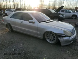2001 Mercedes-Benz S 320/430/500 with VIN WDBNG70J01A180593, listed as a Copart auction lot 87868835 with 156,759 mi miles and Salvage Title. Bid and sale history available at carsss.com. Image 4.