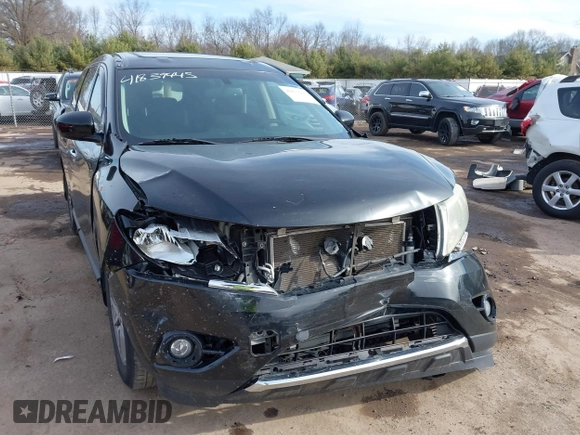 2013 Nissan Pathfinder SL with VIN 5N1AR2MN9DC685157, listed as a IAAI auction lot 41839445 with 150,474 mi miles. Bid and sale history available at carsss.com. Image 1.