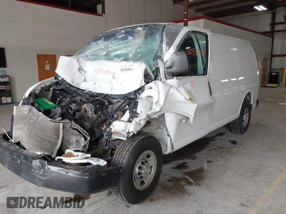 2017 Chevrolet Express Cargo with VIN 1GCWGAFF3H1323763, listed as a IAAI auction lot 42036865 with Not provided miles and . Bid and sale history available at DreamBid. Image 2.