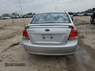 2009 Kia Spectra LX z VIN KNAFE221695650865, wystawiony jako Copart lot #53807125 z przebiegiem 187 459 mil mil oraz Szkody całkowita. Historia ofert i sprzedaży dostępna na DreamBid. Obrazek 6.