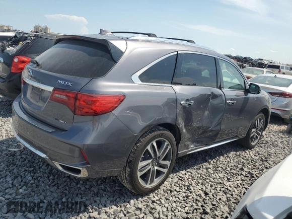 2018 Acura MDX Sport Hybrid w/Advance Pkg with VIN 5J8YD7H71JL000379, listed as a Copart auction lot 64237073 with 58,022 mi miles. Bid and sale history available at carsss.com. Image 3.