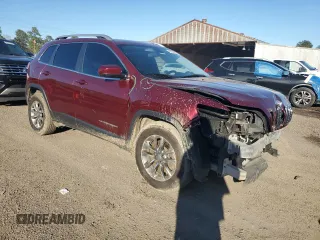 2019 Jeep Cherokee Latitude Plus with VIN 1C4PJLLB0KD485391, listed as a Copart auction lot 45704825 with 102,836 mi miles and Salvage Title. Bid and sale history available at DreamBid. Image 4.