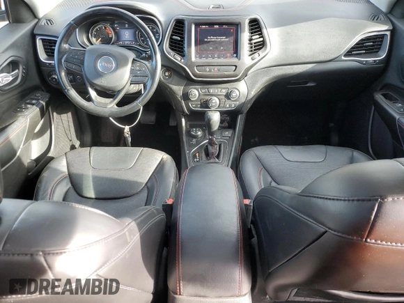 2020 Jeep Cherokee Trailhawk Elite with VIN 1C4PJMBN5LD549377, listed as a Copart auction lot 72636844 with 62,549 mi miles and Salvage title. Bid and sale history available at DreamBid. Image 8.