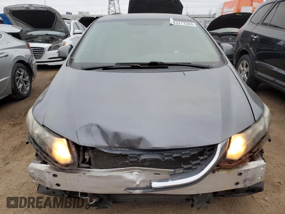 2013 Honda Civic LX z VIN 19XFB2F53DE026270, wystawiony jako Copart lot #83473384 z przebiegiem 119 834 mil mil oraz Szkoda całkowita • Salvage title. Historia ofert i sprzedaży dostępna na DreamBid. Obrazek 5.