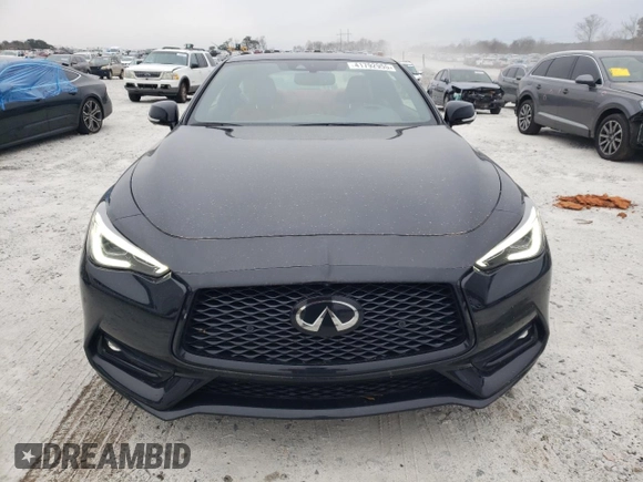 2022 Infiniti Q60 Red Sport 400 with VIN JN1FV7LL8NM680324, listed as a Copart auction lot 41792955 with 36,089 mi miles and Salvage title. Bid and sale history available at DreamBid. Image 5.