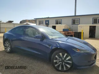 2024 Tesla Model 3 with VIN 5YJ3E1EA4RF798460, listed as a Copart auction lot 88345085 with 3,655 mi miles and Salvage Title. Bid and sale history available at carsss.com. Image 4.