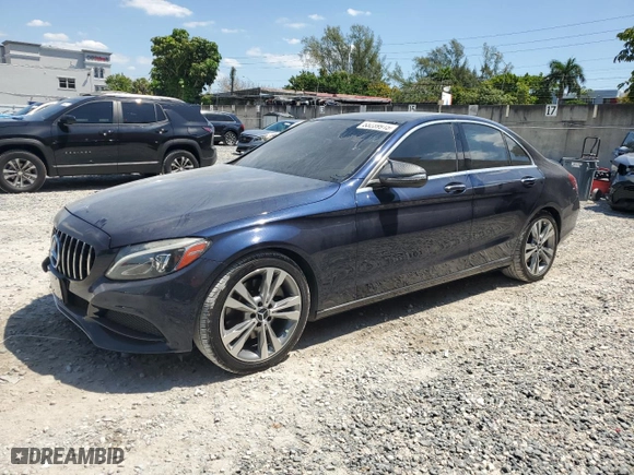 2015 Mercedes-Benz C-Class C 300 with VIN 55SWF4JB2FU078000, listed as a Copart auction lot 53239915 with 105,783 mi miles and Salvage Title. Bid and sale history available at carsss.com. Image 1.