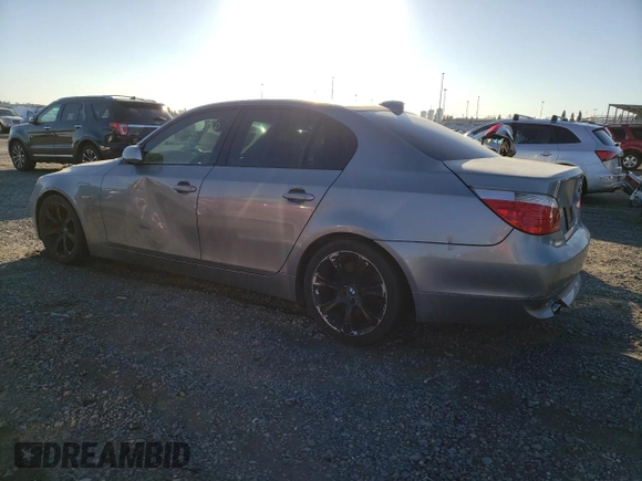 2007 BMW 5 Series 550i with VIN WBANB53507CP06492, listed as a Copart auction lot 44062275 with 143,030 mi miles and Clean Title. Bid and sale history available at DreamBid. Image 2.