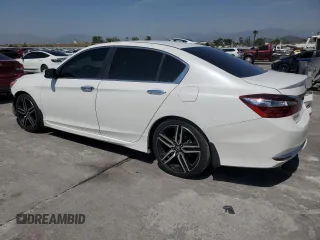 2017 Honda Accord Sedan Sport with VIN 1HGCR2F59HA205812, listed as a Copart auction lot 52262115 with 121,214 mi miles and Salvage Title. Bid and sale history available at carsss.com. Image 2.