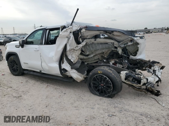2021 GMC Sierra 1500 Elevation with VIN 3GTU9CED2MG155851, listed as a Copart auction lot 55025135 with 81,990 mi miles and Salvage Title. Bid and sale history available at DreamBid. Image 2.