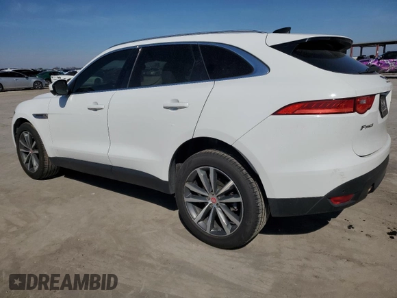 2020 Jaguar F-Pace 25t Prestige with VIN SADCK2FX7LA657601, listed as a Copart auction lot 45819725 with 48,568 mi miles and Salvage title. Bid and sale history available at DreamBid. Image 2.