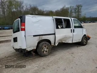 2008 Chevrolet Express Cargo z VIN 1GCFG15X581215851, wystawiony jako Copart lot #55747555 z przebiegiem Nie podano mil oraz Szkoda całkowita • Salvage title. Historia ofert i sprzedaży dostępna na DreamBid. Obrazek 3.
