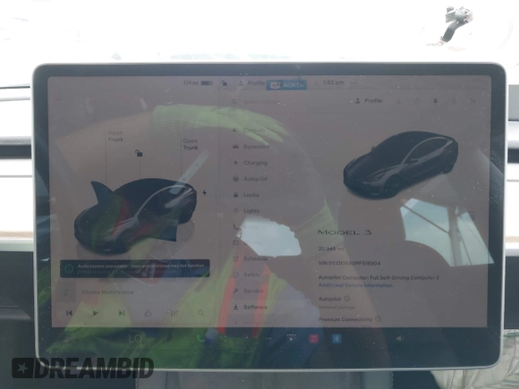 2023 Tesla Model 3 with VIN 5YJ3E1EA0PF518904, listed as a IAAI auction lot 42058540 with 20,945 mi miles and . Bid and sale history available at DreamBid. Image 7.