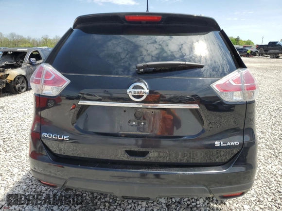 2015 Nissan Rogue SL with VIN 5N1AT2MV6FC866320, listed as a Copart auction lot 55097735 with Not Provided miles and Salvage Title. Bid and sale history available at DreamBid. Image 6.