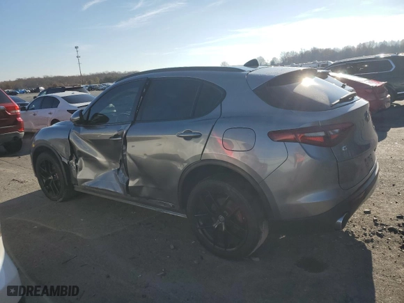 2018 Alfa Romeo Stelvio Sport with VIN ZASFAKPN8J7B93860, listed as a Copart auction lot 81608234 with 0 mi miles and Salvage Title. Bid and sale history available at carsss.com. Image 2.