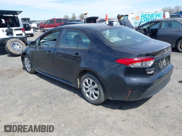 2023 Toyota Corolla LE with VIN 5YFB4MDE7PP028548, listed as a IAAI auction lot 41810081 with 34,352 mi miles and . Bid and sale history available at DreamBid. Image 3.