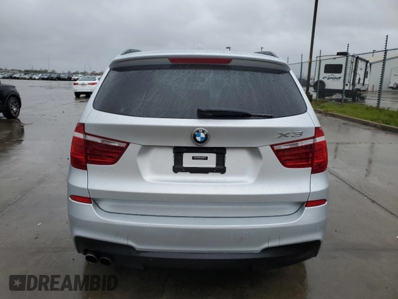 2013 BMW X3 xDrive35i with VIN 5UXWX7C54DL977845, listed as a Copart auction lot 48598485 with 24,753 mi miles and Salvage Title. Bid and sale history available at DreamBid. Image 6.
