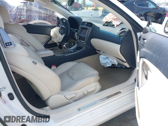 2010 Lexus IS 350 C with VIN JTHFE2C24A2501630, listed as a IAAI auction lot 42047403 with 90,754 mi miles and . Bid and sale history available at DreamBid. Image 5.