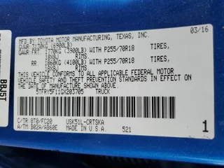 2016 Toyota Tundra SR5 z VIN 5TFRY5F11GX203705, wystawiony jako Copart lot #80566454 z przebiegiem 143 461 mil mil oraz Szkoda całkowita • Salvage title. Historia ofert i sprzedaży dostępna na DreamBid. Obrazek 12.