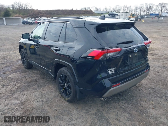 2024 Toyota RAV4 Hybrid SE with VIN JTM16RFV0RD118873, listed as a IAAI auction lot 42039019 with 7,532 mi miles and . Bid and sale history available at DreamBid. Image 3.