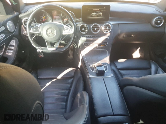 2017 Mercedes-Benz C 43 AMG with VIN 55SWF6EB9HU187322, listed as a Copart auction lot 44614605 with 92,898 mi miles and Salvage Title. Bid and sale history available at DreamBid. Image 8.