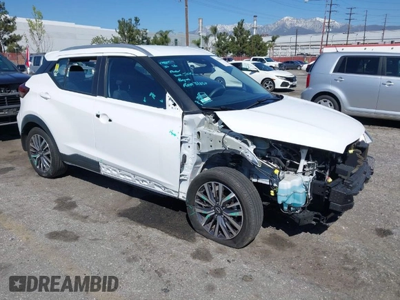 2022 Nissan Kicks SV with VIN 3N1CP5CVXNL496886, listed as a IAAI auction lot 41834899 with 23,395 mi miles and . Bid and sale history available at DreamBid. Image 1.